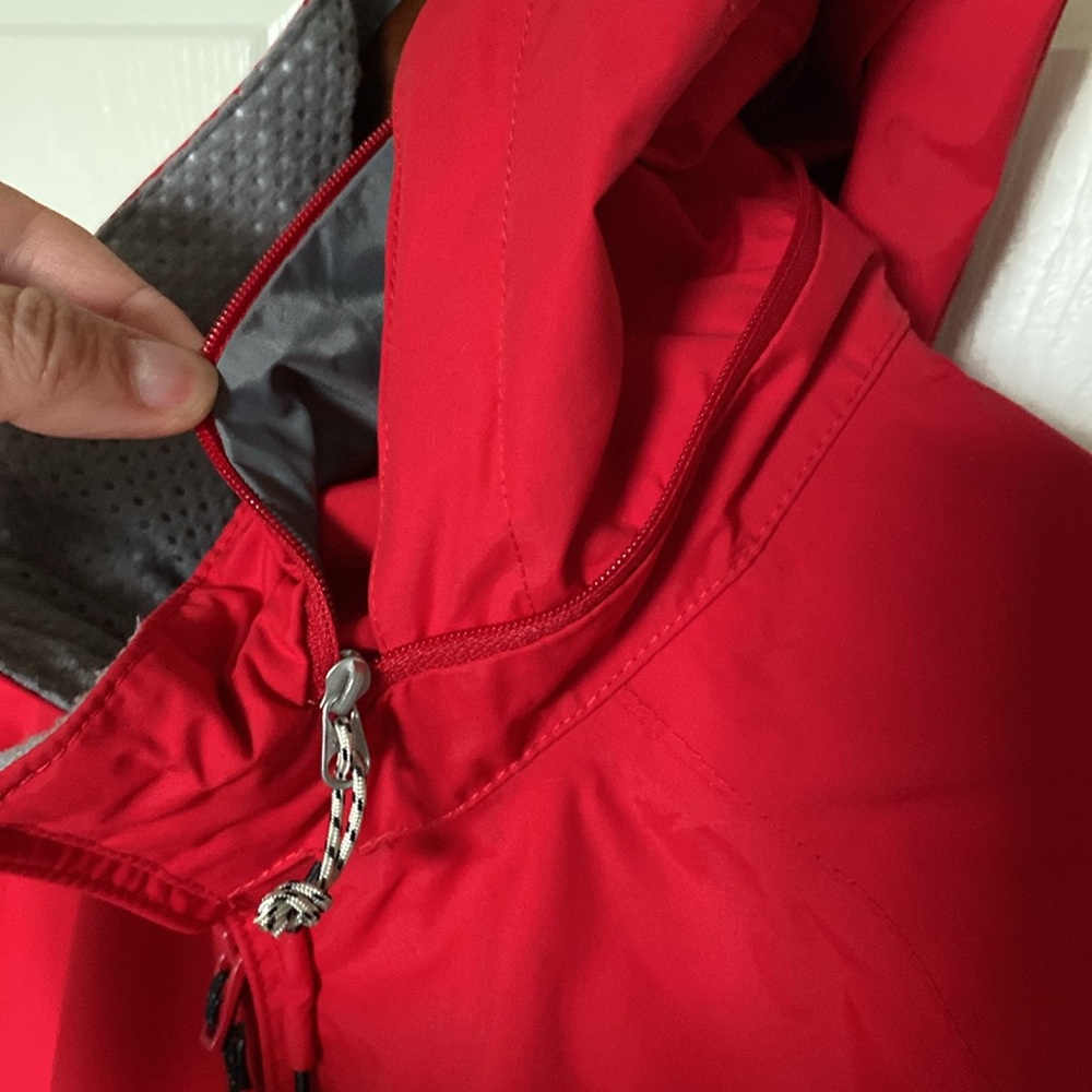 SALE🎈 Henry Lloyd Red Hooded Yachting Jacket with Gray Lining - Picture 7 of 17